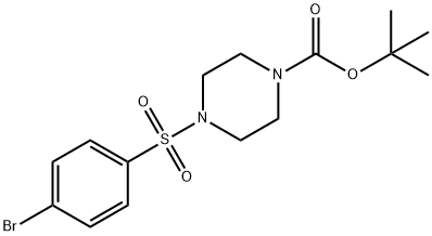 4-(4-BROMO-BENZENESULFONYL)-PIPERAZINE-1-CARBOXYLIC ACID TERT-BUTYL ESTER Structure