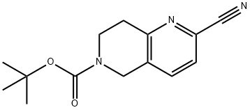 TERT-BUTYL 2-CYANO-7,8-DIHYDRO-1,6-NAPHTHYRIDINE-6(5H)-CARBOXYLATE Structure