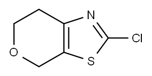 2-Chloro-6,7-dihydro-4H-pyrano[4,3-d]thiazole 구조식 이미지