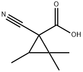 Cyclopropanecarboxylic acid, 1-cyano-2,2,3-trimethyl- (9CI) Structure