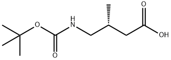 Butanoic acid, 4-[[(1,1-dimethylethoxy)carbonyl]amino]-3-methyl-, (3R)- (9CI) Structure