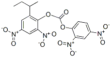 탄산2,4-디니트로페닐2,4-디니트로-6-(1-메틸프로필)페닐에스테르 구조식 이미지