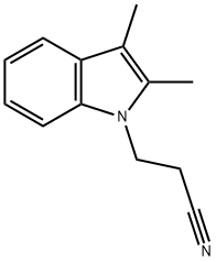 2,3-DIMETHYLINDOLE-1-PROPANENITRILE Structure