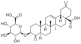 b-D-Glucopyranosiduronic  acid,(3b)-17-carboxy-28-norolean-12-en-3-yl 구조식 이미지