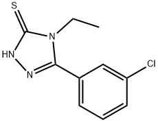 5-(3-CHLOROPHENYL)-4-ETHYL-4H-1,2,4-TRIAZOLE-3-THIOL Structure