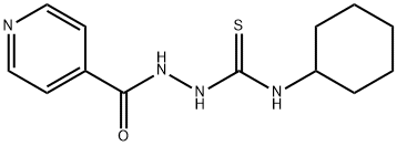 N-[(Cyclohexylthiocarbamoyl)amino]isonicotinamide Structure