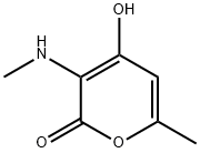 2H-Pyran-2-one,4-hydroxy-6-methyl-3-(methylamino)-(9CI) 구조식 이미지