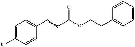 2-Propenoic acid, 3-(4-broMophenyl)-, 2-phenylethyl ester Structure