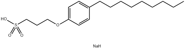 sodium 3-(4-nonylphenoxy)propanesulphonate Structure