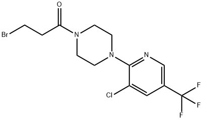 3-BROMO-1-(4-[3-CHLORO-5-(TRIFLUOROMETHYL)PYRIDIN-2-YL]PIPERAZINO)PROPAN-1-ONE Structure