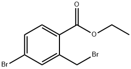 벤조산,4-broMo-2-(broMoMethyl)-,에틸에스테르 구조식 이미지