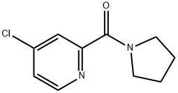 4-Chloro-2-[(pyrrolidin-1-yl)carbonyl]pyridine Structure