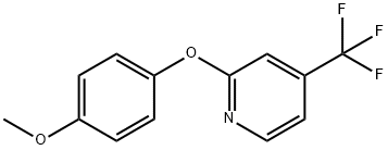 PYRIDINE, 2-(4-METHOXYPHENOXY)-4-(TRIFLUOROMETHYL)- Structure