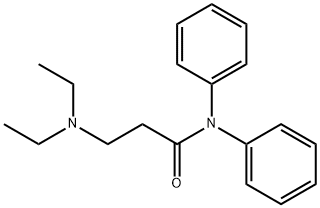 N,N-Diphenyl-3-(diethylamino)propanamide Structure