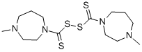BIS (4-METHYL-1-HOMO-PIPERAZINYLTHIOCARBONYL) DISULFIDE Structure