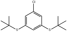 3,5-BIS(TERT-BUTYLTHIO)-1-CHLOROBENZENE Structure