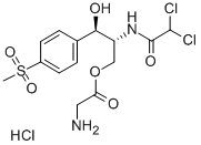 Thiamphenicol glycinate hydrochloride 구조식 이미지