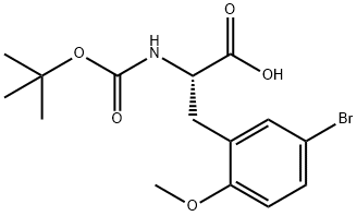 (S)-N-BOC-(5-브로모-2-메틸헥실)알라닌 구조식 이미지