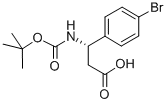 Boc-4-Bromo-D-beta-phenylalanine Structure