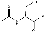 N-acetyl-D-cysteine 구조식 이미지