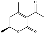2H-Pyran-2-one, 3-acetyl-5,6-dihydro-4,6-dimethyl-, (6S)- (9CI) 구조식 이미지