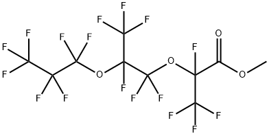 PERFLUORO(2,5-DIMETHYL-3,6-DIOXANONANOIC) ACID METHYL ESTER 구조식 이미지