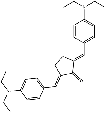 (2E,5E)-2,5-BIS[(4-(DIETHYLAMINO)PHENYL)METHYLENE]CYCLOPENTANONE Structure