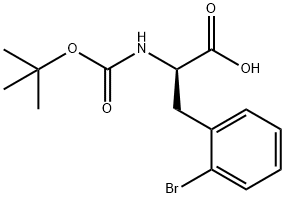 (R)-N-BOC-2-Bromophenylalanine 구조식 이미지