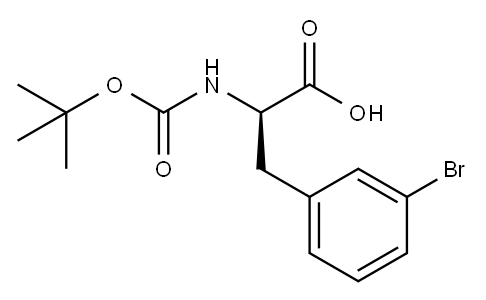 (R)-N-Boc-3-Bromophenylalanine Structure