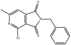2-benzyl-4-chloro-6-methyl-2,3-dihydro-1H-pyrrolo[3,4-c]pyridine-1,3-dione 구조식 이미지
