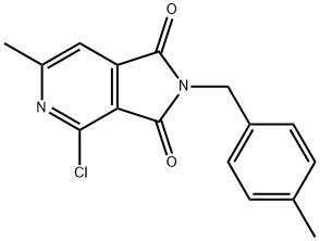 4-Chloro-6-methyl-2-(4-methylbenzyl)-2,3-dihydro-1H-pyrrolo[3,4-c]pyridine-1,3-dione 구조식 이미지