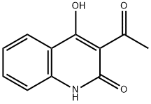 3-acetyl-4-hydroxy-2-quinolone Structure