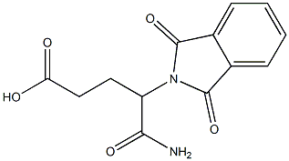 D-4-PhthaliMido-glutaraMic Acid Structure