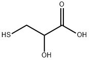 2-hydroxy-3-sulfanylpropanoic acid 구조식 이미지