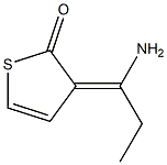 2(3H)-Thiophenone,  3-(1-aminopropylidene)- Structure
