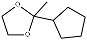 1,3-Dioxolane,  2-cyclopentyl-2-methyl- Structure