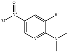 3-BROMO-2-(N,N-DIMETHYL)AMINO-5-NITROPYRIDINE Structure