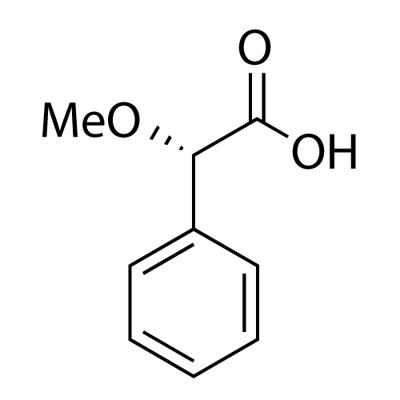 (S)-(+)-alpha-Methoxyphenylacetic acid 구조식 이미지