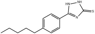 5-(4-PENTYLPHENYL)-4H-1,2,4-TRIAZOLE-3-THIOL 구조식 이미지