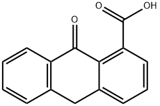 9,10-DIHYDRO-9-OXO-1-ANTHRONIC ACID Structure