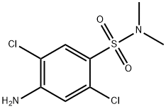 4-amino-2,5-dichloro-N,N-dimethylbenzenesulphonamide Structure