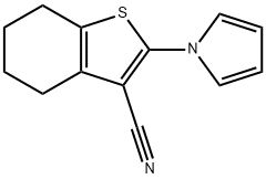 2-(1H-Pyrrol-1-yl)-4,5,6,7-tetrahydro-1-benzothiophene-3-carbonitrile 구조식 이미지