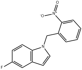 5-fluoro-1-[(2-nitrophenyl)methyl]-1H-indole 구조식 이미지