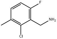 2-Chloro-6-fluoro-3-methylbenzylamine 구조식 이미지