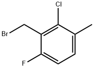 2-CHLORO-6-FLUORO-3-METHYLBENZYL BROMIDE Structure