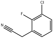 3-CHLORO-2-FLUOROPHENYLACETONITRILE Structure