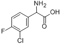 3-CHLORO-4-FLUORO-DL-PHENYLGLYCINE 구조식 이미지