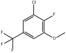 3-CHLORO-2-FLUORO-5-(TRIFLUOROMETHYL)ANISOLE 구조식 이미지