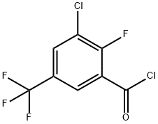 3-CHLORO-2-FLUORO-5-(TRIFLUOROMETHYL)BENZOYL CHLORIDE Structure