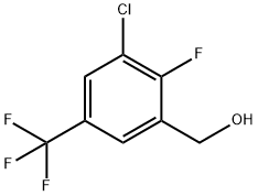 3-CHLORO-2-FLUORO-5-(TRIFLUOROMETHYL)BENZYL ALCOHOL 구조식 이미지